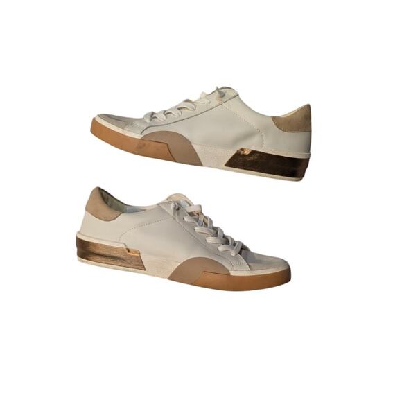 Dolce Vita Zina Court Sneaker Rose Gold Platform Suede Leather Size 9 - Picture 7 of 8